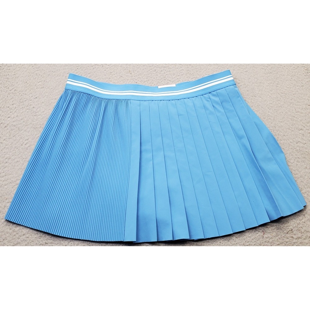 CALIA 14" Truelight Golf Tennis Skort Womens XL Blue Pleated Lined Elastic Waist
